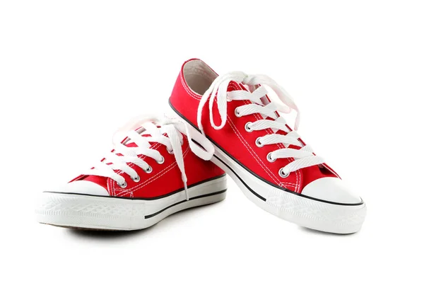 Pair of red sneakers — Stock Photo, Image