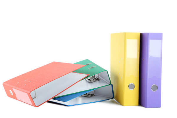 Colorful office folders