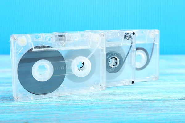テーブルのカセットテープ — ストック写真