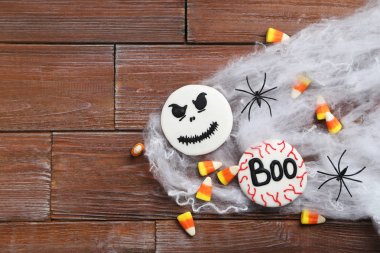 Taze Cadılar Bayramı gingerbread çerezleri