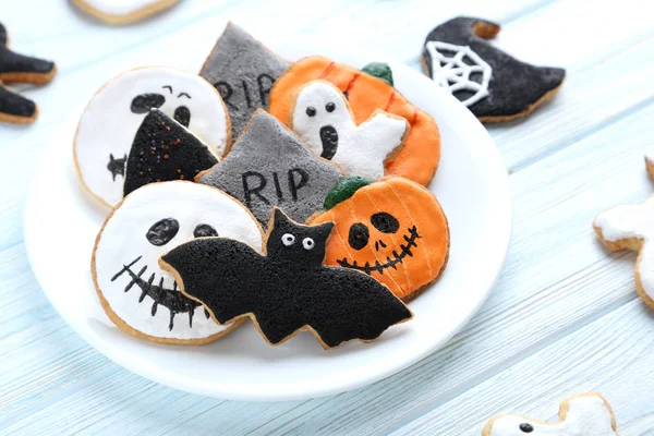 Biscuits au pain d'épice frais halloween — Photo