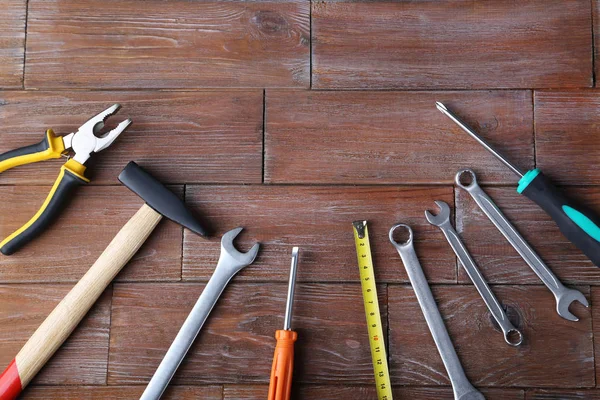 Different tools on table Stock Image