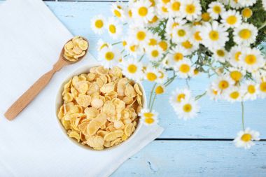 Papatya mavi masada kase mısır gevreği