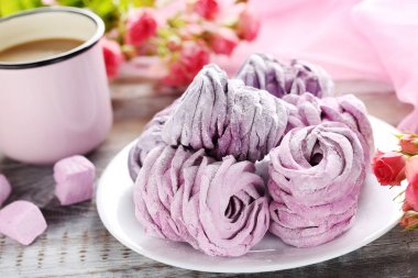 Plaka üzerinde tatlı zephyr