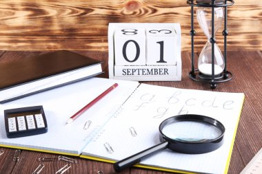 El yazısı alfabesi ile defter ile Ofis Kırtasiye 