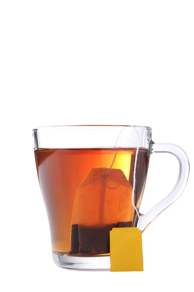 Copa de té con bolsita de té — Foto de Stock