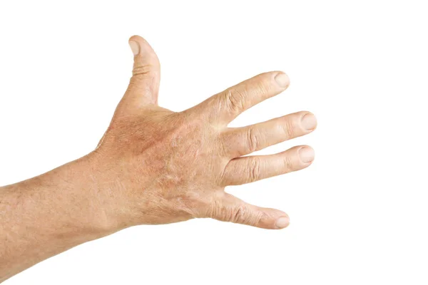 Hand of old senior — Stock Photo, Image