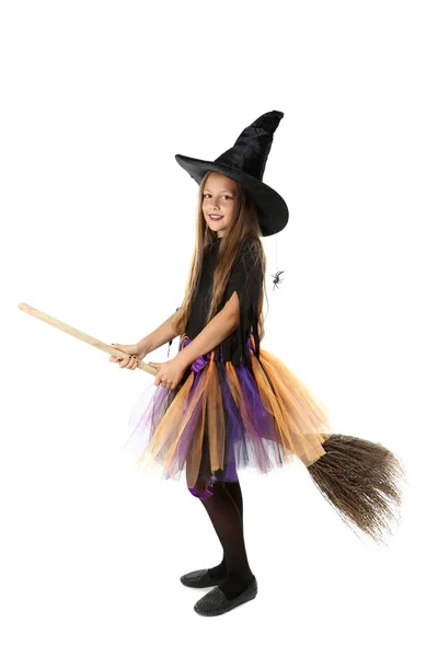 Beautiful girl witch — Stock Photo, Image