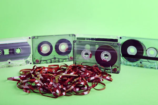 Старих аудіокасет — стокове фото