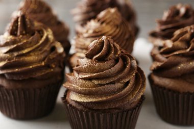 ile krem çikolata Cupcakes