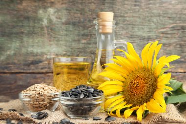 Sarı Ayçiçeği tohumları ile 