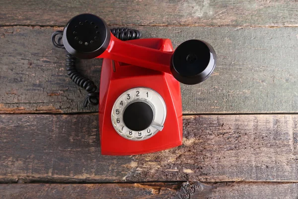 Telefone retro vermelho — Fotografia de Stock