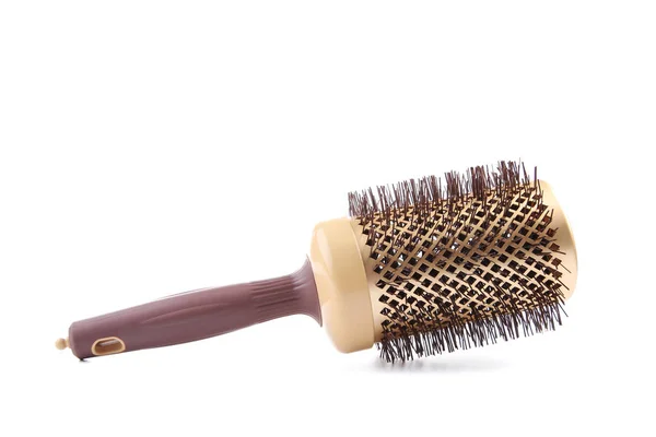 Brosse à cheveux ronde métallique — Photo