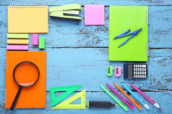 Colorful school supplies — Stock Photo, Image