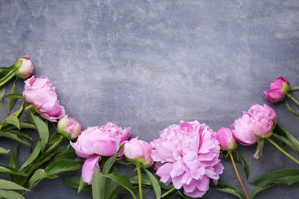 Нежные пионские цветы
