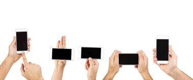 Smartphone holding erkek eller kolaj 