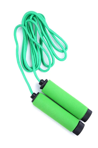Corda da salto verde — Foto Stock