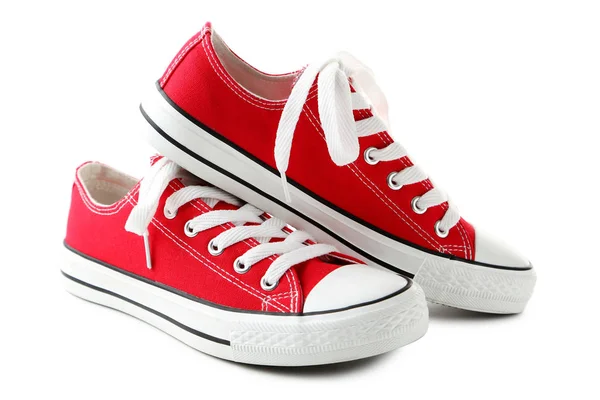 Bir çift kırmızı spor ayakkabı. — Stok fotoğraf