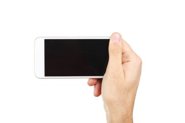 Erkek el holding smartphone 