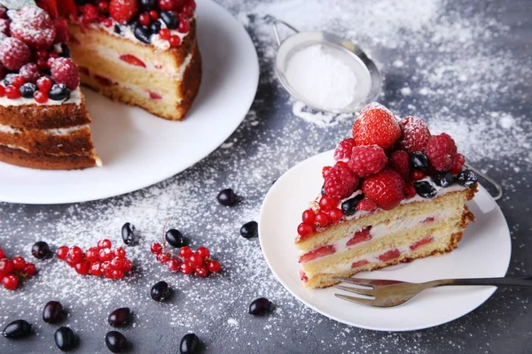 Bolo de biscoito caseiro — Fotografia de Stock