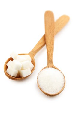 Beyaz tahta kaşık şeker