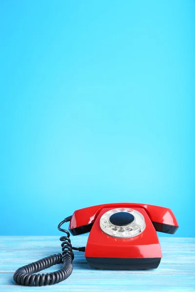 Telefone retro vermelho — Fotografia de Stock