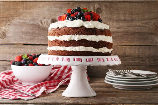 Lezzetli çikolatalı bisküvi kek 