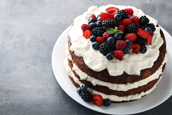 Tort delicios de biscuiți de ciocolată — Fotografie, imagine de stoc