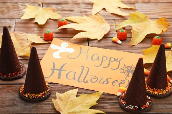 Çikolata Cadılar Bayramı şapkalar 