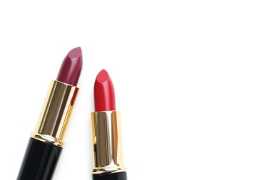 Renkli ruj beyaz izole