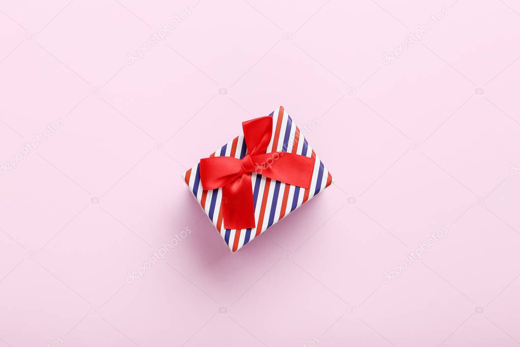 Gift box with ribbon