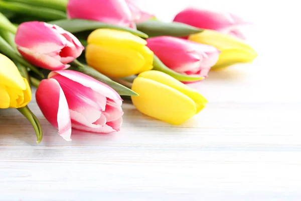 Bouquet of  fresh tulips — Stock Photo, Image