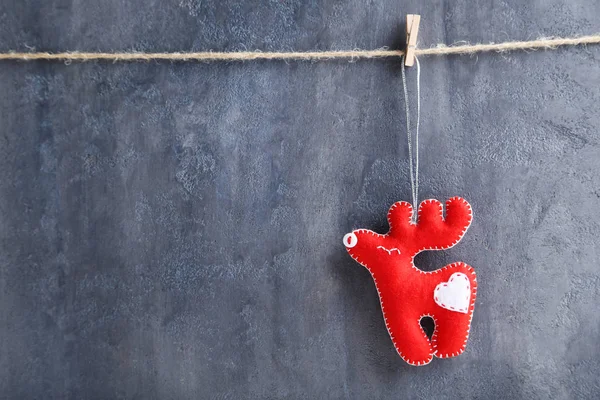 Christmas decoration hanging on rope