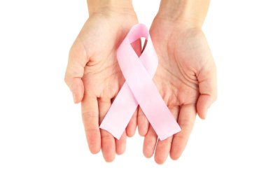 pembe kurdele tutan eller 