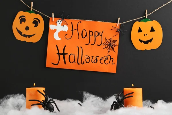 Halloween pumpkins ile örümcekler 