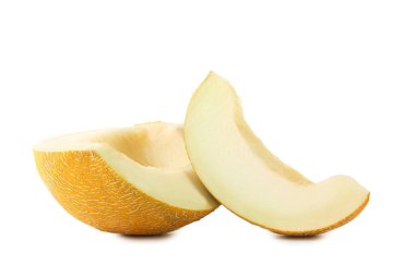 Beyaz bir arka plan üzerinde izole tatlı kavun