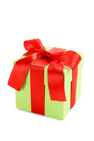 Gift box with ribbon — Stock Photo, Image