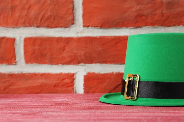 Zöld a St. Patrick's Day kalap — Stock Fotó