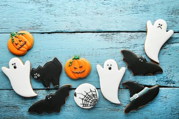 Halloween gingerbread cookies — Stock Photo, Image