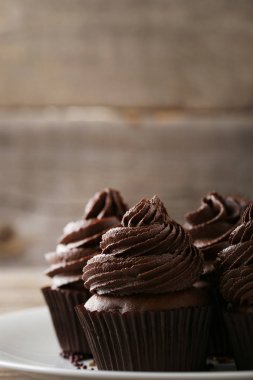 Plaka çikolata cupcakes