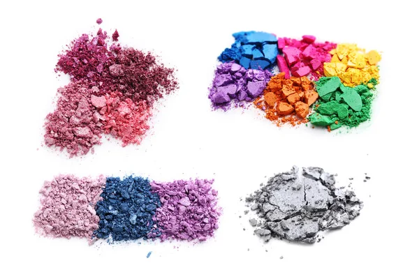 Collage of makeup eyeshadow — Stock Photo, Image