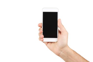 Erkek el holding smartphone 