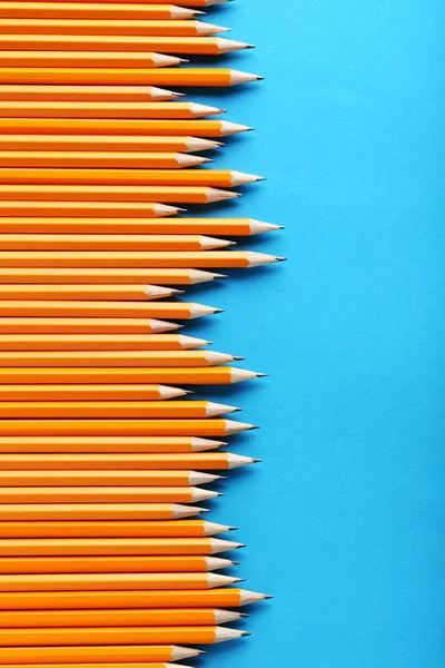 Yellow pencils on background — Stock Photo, Image