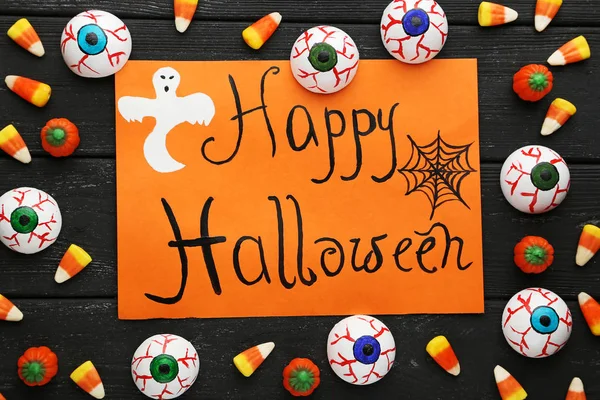 Halloween candy odciski na oczy — Zdjęcie stockowe