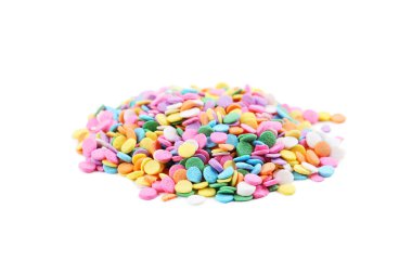 Renkli sprinkles izole 