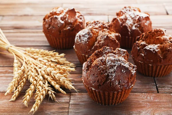 Νόστιμα muffins με σιτάρι αυτιά — Φωτογραφία Αρχείου