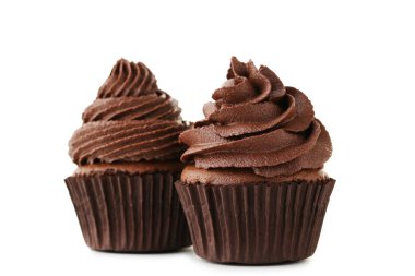 Çikolata cupcakes izole 