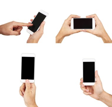 Smartphone holding erkek eller kolaj 