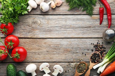 Çerçeve çeşitli sebze 