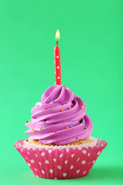 緑のおいしいカップケーキ — ストック写真